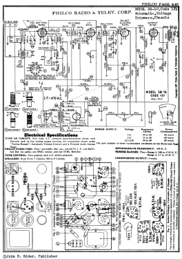 38-10 Code 121; Philco, Philadelphia (ID = 2866670) Radio