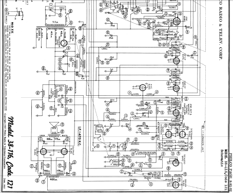 38-116XX code 121; Philco, Philadelphia (ID = 501586) Radio