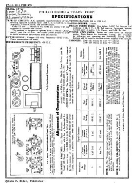 39-17F ; Philco, Philadelphia (ID = 2869629) Radio