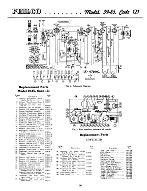 39-85B ; Philco, Philadelphia (ID = 2917622) Radio