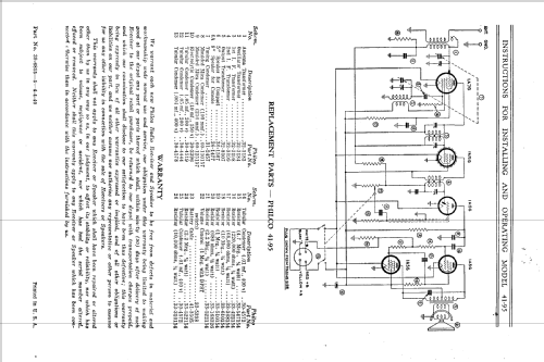 40-124C Code 121; Philco, Philadelphia (ID = 2240397) Radio