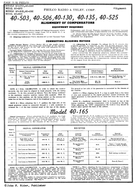 40-135T ; Philco, Philadelphia (ID = 2874018) Radio