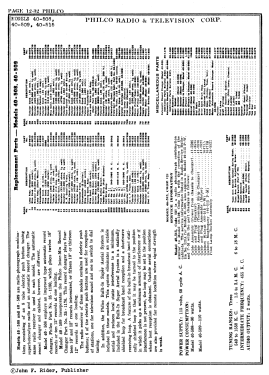 40-508P Radio-Phonograph; Philco, Philadelphia (ID = 2877001) Radio