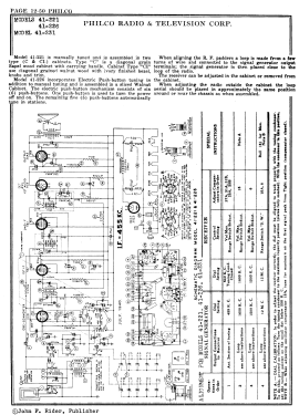 41-226C ; Philco, Philadelphia (ID = 2877405) Radio