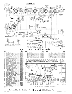 41-235T ; Philco, Philadelphia (ID = 2901078) Radio