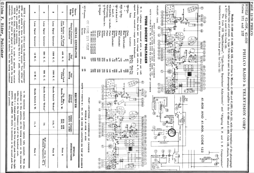 41-608P Code 121 Radio-Phonograph; Philco, Philadelphia (ID = 614235) Radio