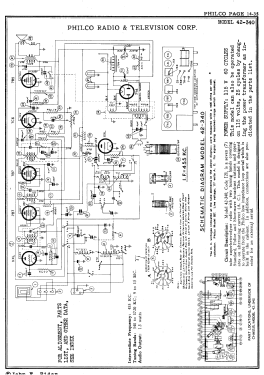 42-340 T Code 121; Philco, Philadelphia (ID = 2880310) Radio