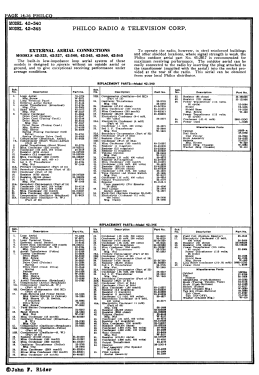 42-340 T Code 121; Philco, Philadelphia (ID = 2880311) Radio