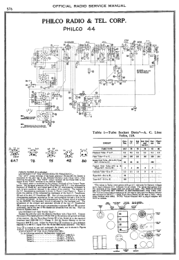 44B ; Philco, Philadelphia (ID = 2898240) Radio