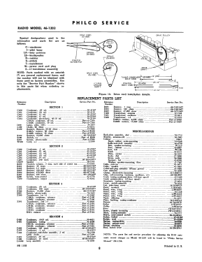 46-1203 Code 122; Philco, Philadelphia (ID = 2903212) Radio