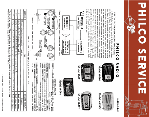 46-200 ; Philco, Philadelphia (ID = 1855045) Radio