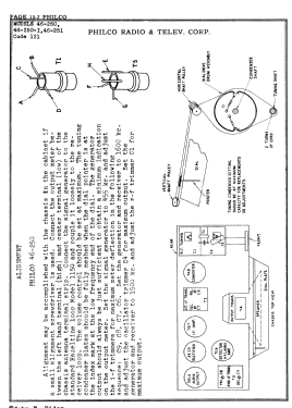 46-250 Transitone Code 121; Philco, Philadelphia (ID = 2889112) Radio