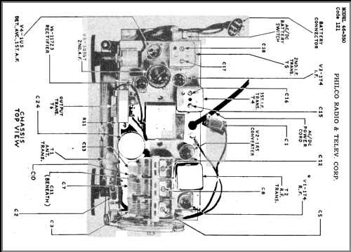 46-350 Code 121; Philco, Philadelphia (ID = 476418) Radio