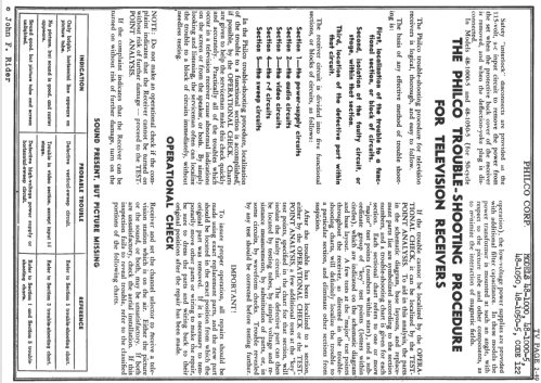 48-1000-5 code 122; Philco, Philadelphia (ID = 737483) Televisión