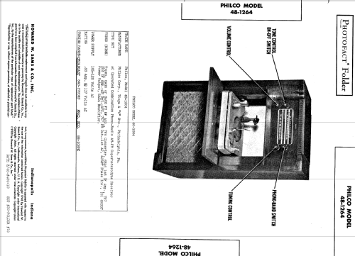 48-1264 ; Philco, Philadelphia (ID = 527371) Radio