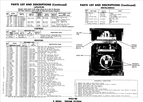 48-1266 Radio-Phonograph; Philco, Philadelphia (ID = 974640) Radio