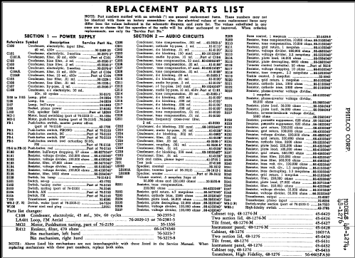 48-1274 ; Philco, Philadelphia (ID = 298870) Radio