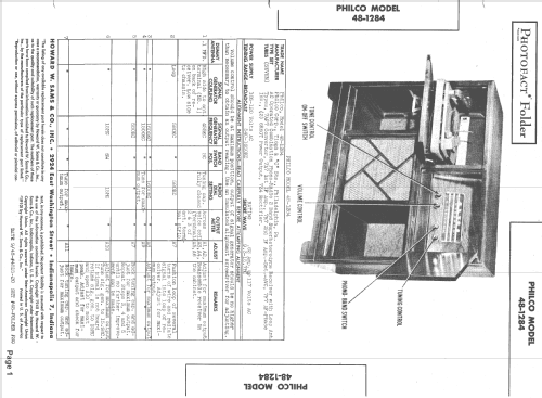 48-1284 ; Philco, Philadelphia (ID = 1396901) Radio