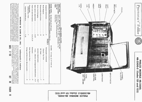 48-2500-5 Code 121 and 122; Philco, Philadelphia (ID = 1611473) Television