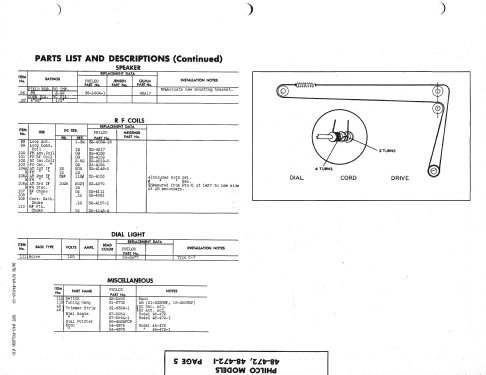 48-472 ; Philco, Philadelphia (ID = 1385458) Radio