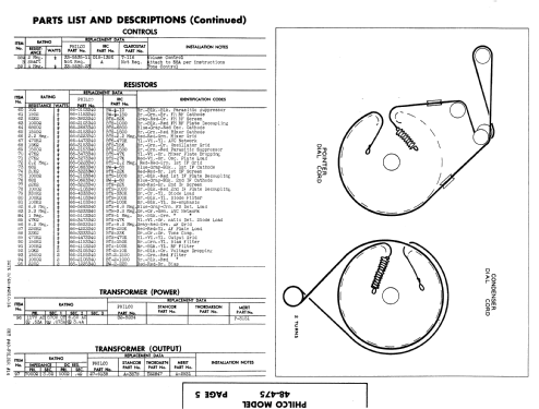 48-475 Code 121; Philco, Philadelphia (ID = 985568) Radio