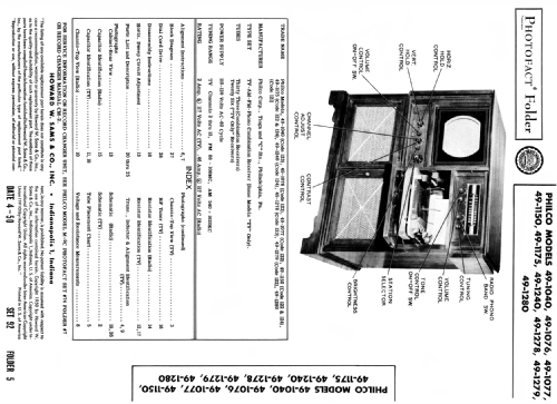 49-1175 Code 124; Philco, Philadelphia (ID = 1801906) TV-Radio