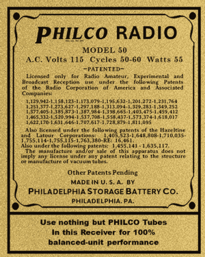 50 Baby Grand; Philco, Philadelphia (ID = 3031215) Radio