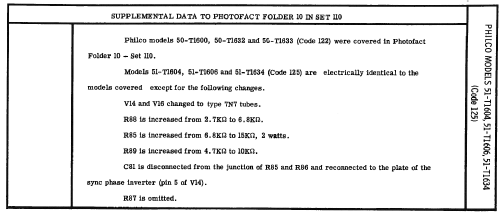 51-T1606 Code 125 ; Philco, Philadelphia (ID = 2203147) Fernseh-E