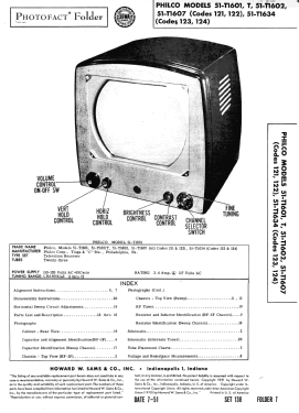 51-T1634 ; Philco, Philadelphia (ID = 2936354) Televisión