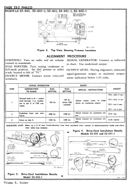 52-540-M Code 122 Transitone; Philco, Philadelphia (ID = 2891023) Radio