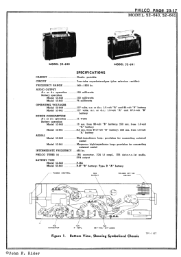 52-640 ; Philco, Philadelphia (ID = 2891349) Radio