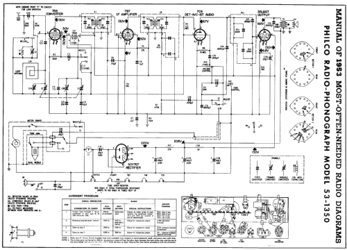 53-1350 ; Philco, Philadelphia (ID = 164280) Radio