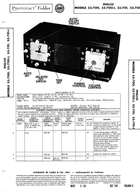 53-700 ; Philco, Philadelphia (ID = 3138958) Radio
