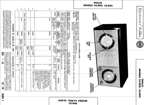 53-800 ; Philco, Philadelphia (ID = 524156) Radio