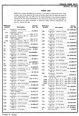 53-958 ; Philco, Philadelphia (ID = 2891824) Radio