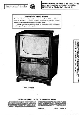53-T2270 Ch= 91; Philco, Philadelphia (ID = 3107359) Televisore