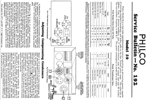 59C ; Philco, Philadelphia (ID = 536439) Radio