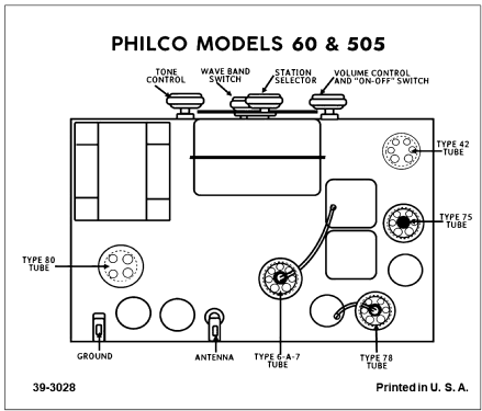 60 Export; Philco, Philadelphia (ID = 3031387) Radio