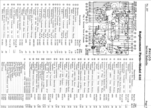 610B ; Philco, Philadelphia (ID = 529591) Radio