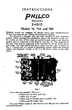 70 Baby Grand; Philco, Philadelphia (ID = 2808220) Radio