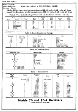 70-E; Philco, Philadelphia (ID = 2809504) Radio