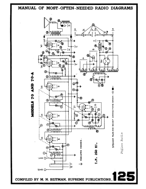 70-E; Philco, Philadelphia (ID = 2809515) Radio