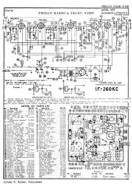 827 ; Philco, Philadelphia (ID = 2867423) Car Radio