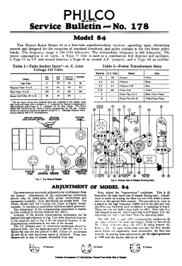 84B ; Philco, Philadelphia (ID = 2816826) Radio