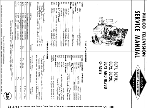 8L73 ; Philco, Philadelphia (ID = 1153034) Television