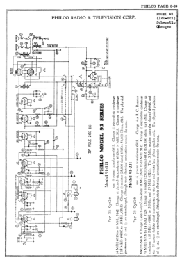 91B ; Philco, Philadelphia (ID = 2811396) Radio