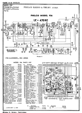 936 ; Philco, Philadelphia (ID = 2870281) Autoradio