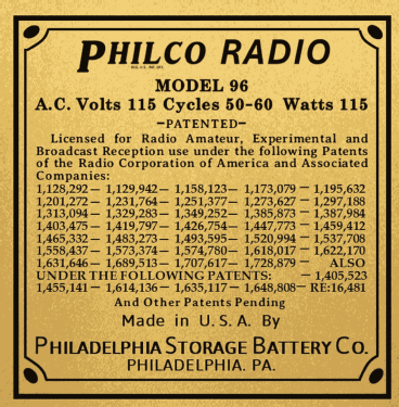 96A Highboy; Philco, Philadelphia (ID = 3031892) Radio
