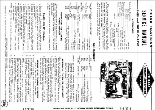 9H25U ; Philco, Philadelphia (ID = 1155629) Télévision
