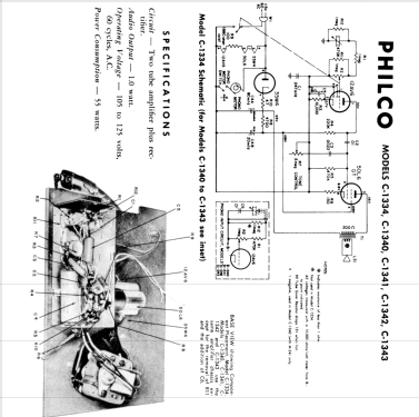 C-1340 ; Philco, Philadelphia (ID = 1924719) Ampl/Mixer
